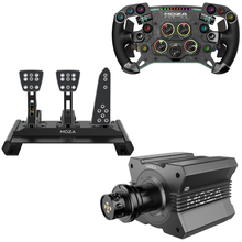 Load image into Gallery viewer, Moza Racing R12/R16/R21 with Pedals Complete Bundles
