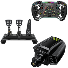 Load image into Gallery viewer, Moza Racing R12/R16/R21 with Pedals Complete Bundles
