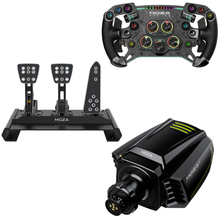 Load image into Gallery viewer, Moza Racing R12/R16/R21 with Pedals Complete Bundles
